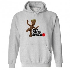 Don't Push This Button Cute Plant Cartoon Unisex Kids and Adults Pullover Hoodie									 									 									
